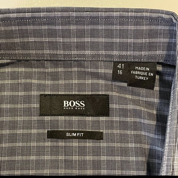 Hugo Boss Slim Fit 16/41 Grey Dress Shirt - Picture 3 of 5